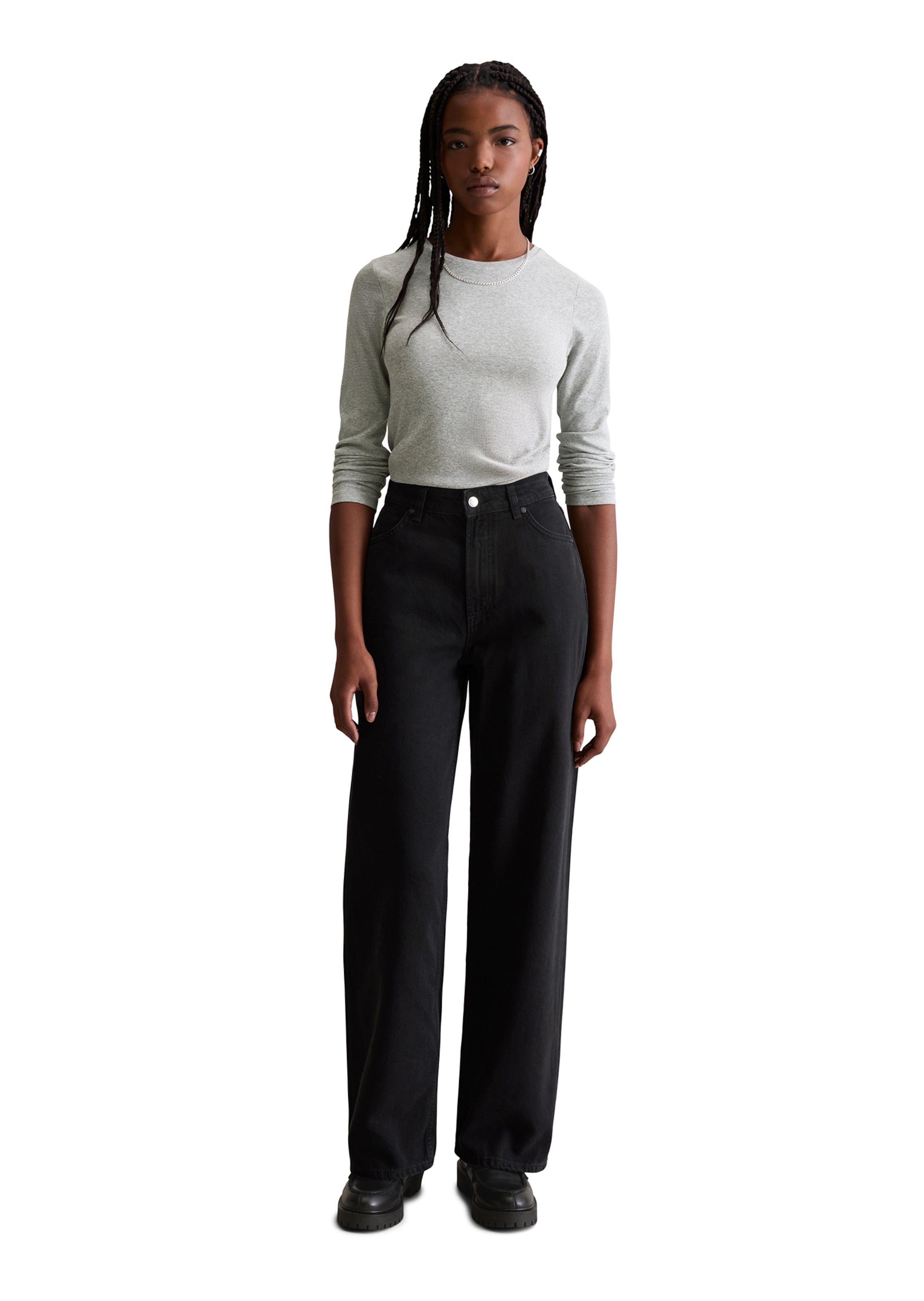 Wide Leg Jean 'Tomma' Marc O'Polo DENIM en noir