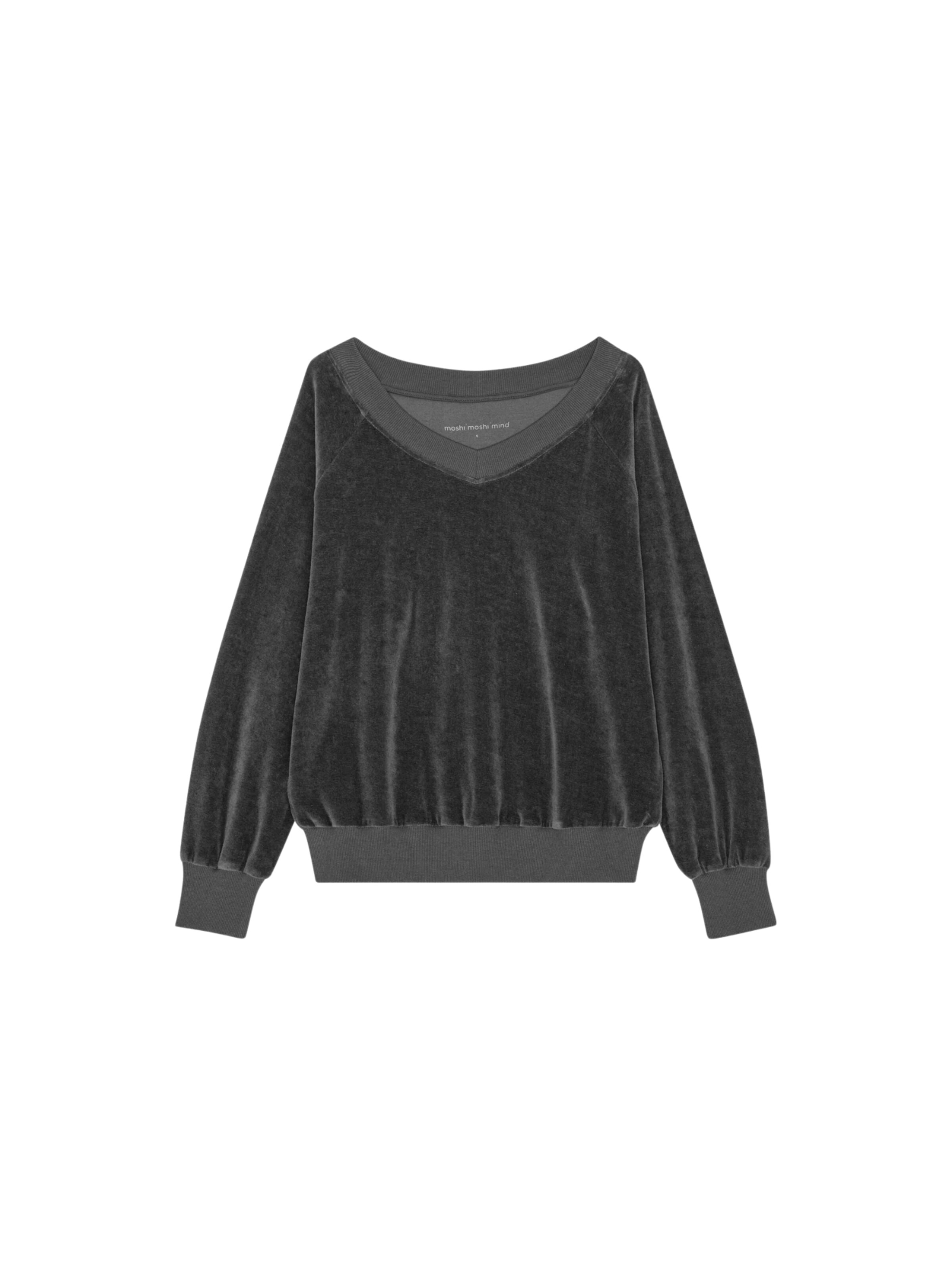moshi moshi mind Svetr 'Anna' – šedá: přední strana