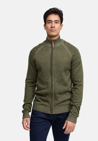 INDICODE JEANS Knit cardigan 'INMassum' in Green: front