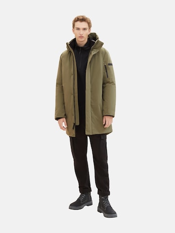 TOM TAILOR DENIM Winter Coat in Green