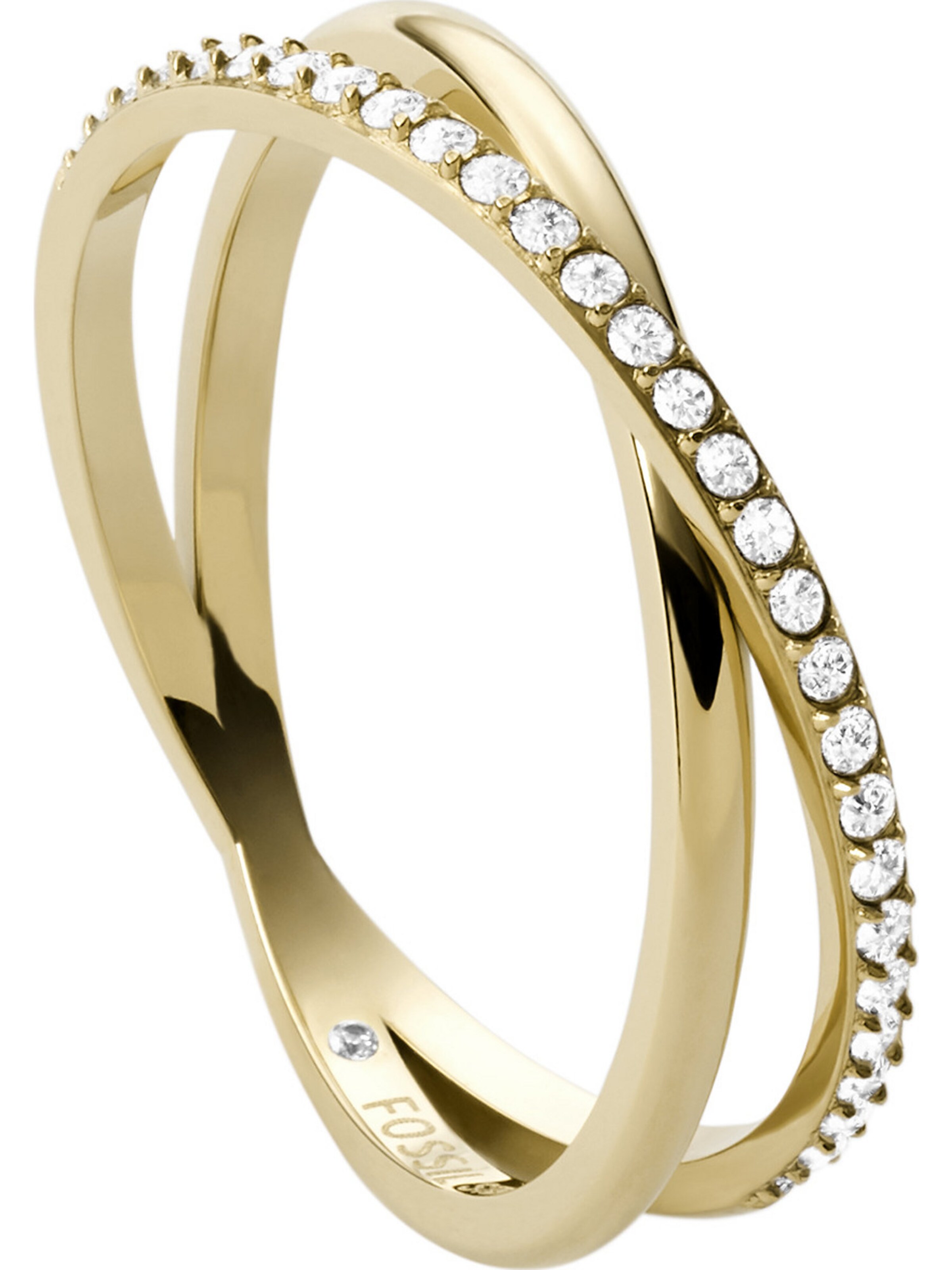 FOSSIL Ring in Gold: Vorderseite