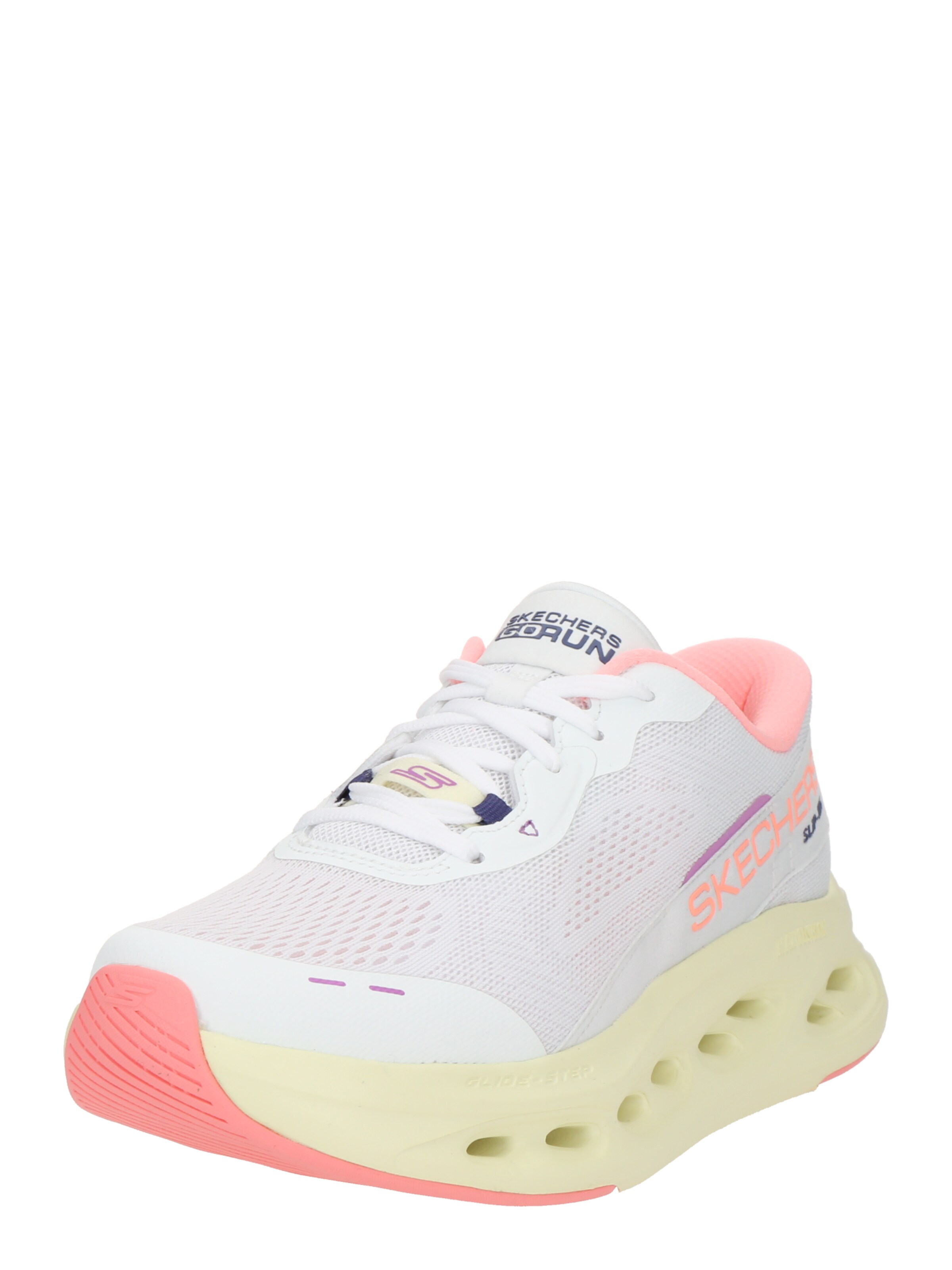 SKECHERS Platform trainers 'Max Cushioning Glide - Step' in White: front