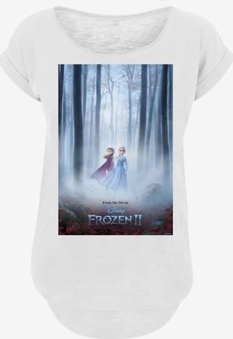 T-shirt 'Disney Frozen 2 Movie Poster' F4NT4STIC en blanc : devant
