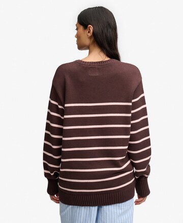 Pull-over oversize Superdry & Co en marron