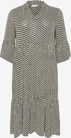 KAFFE CURVE Jurk 'Kerry' in Beige: voorkant