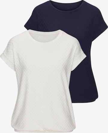 T-shirt VIVANCE en bleu : devant