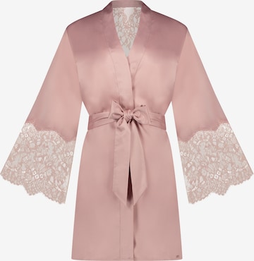 Hunkemöller Short Bathrobe 'Camille' in Pink: front