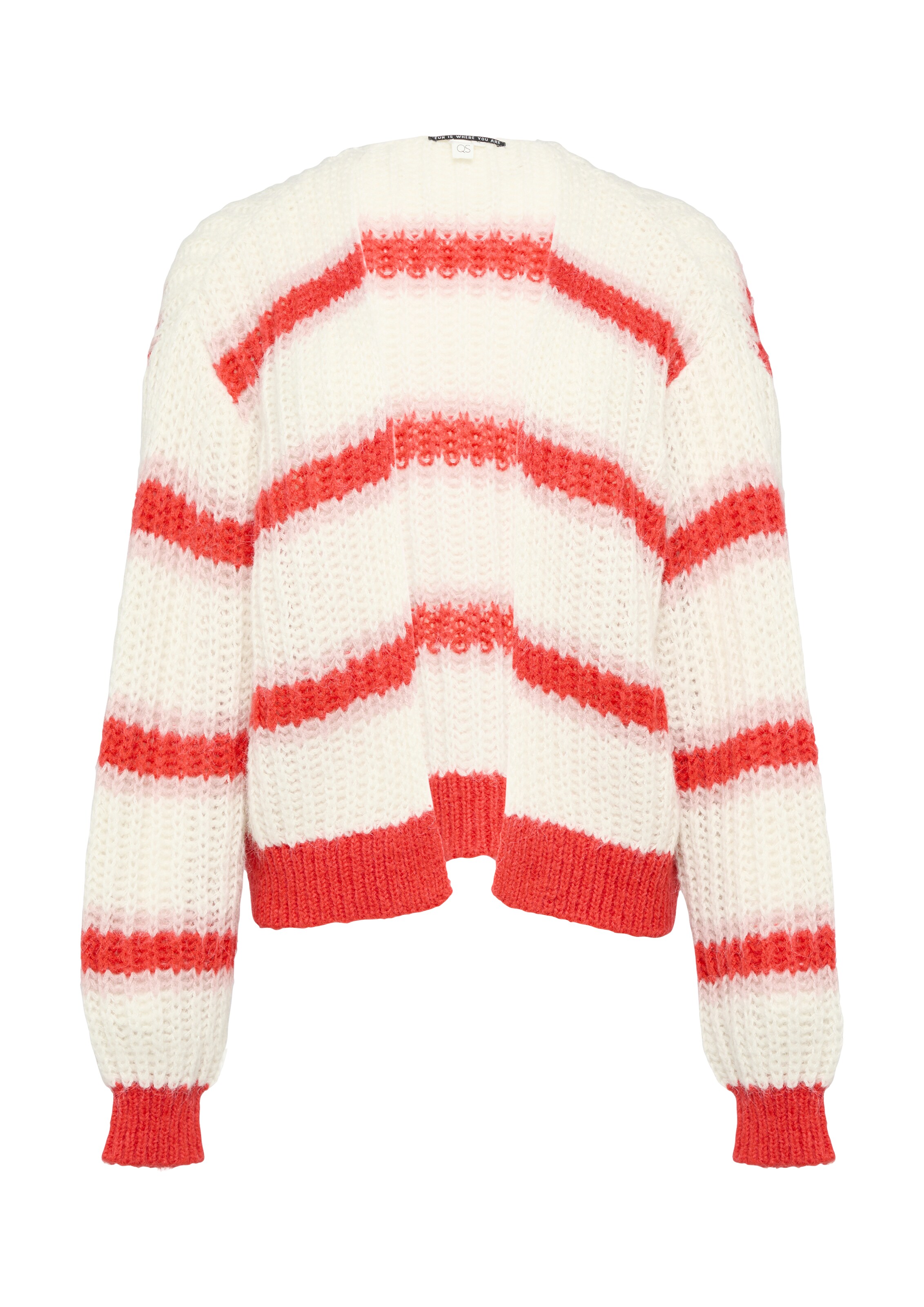 QS Strickjacke in Pink: Vorderseite