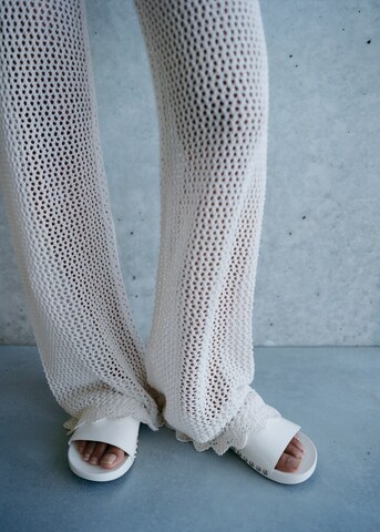 MANGO Pantolette 'Lula' in Weiß