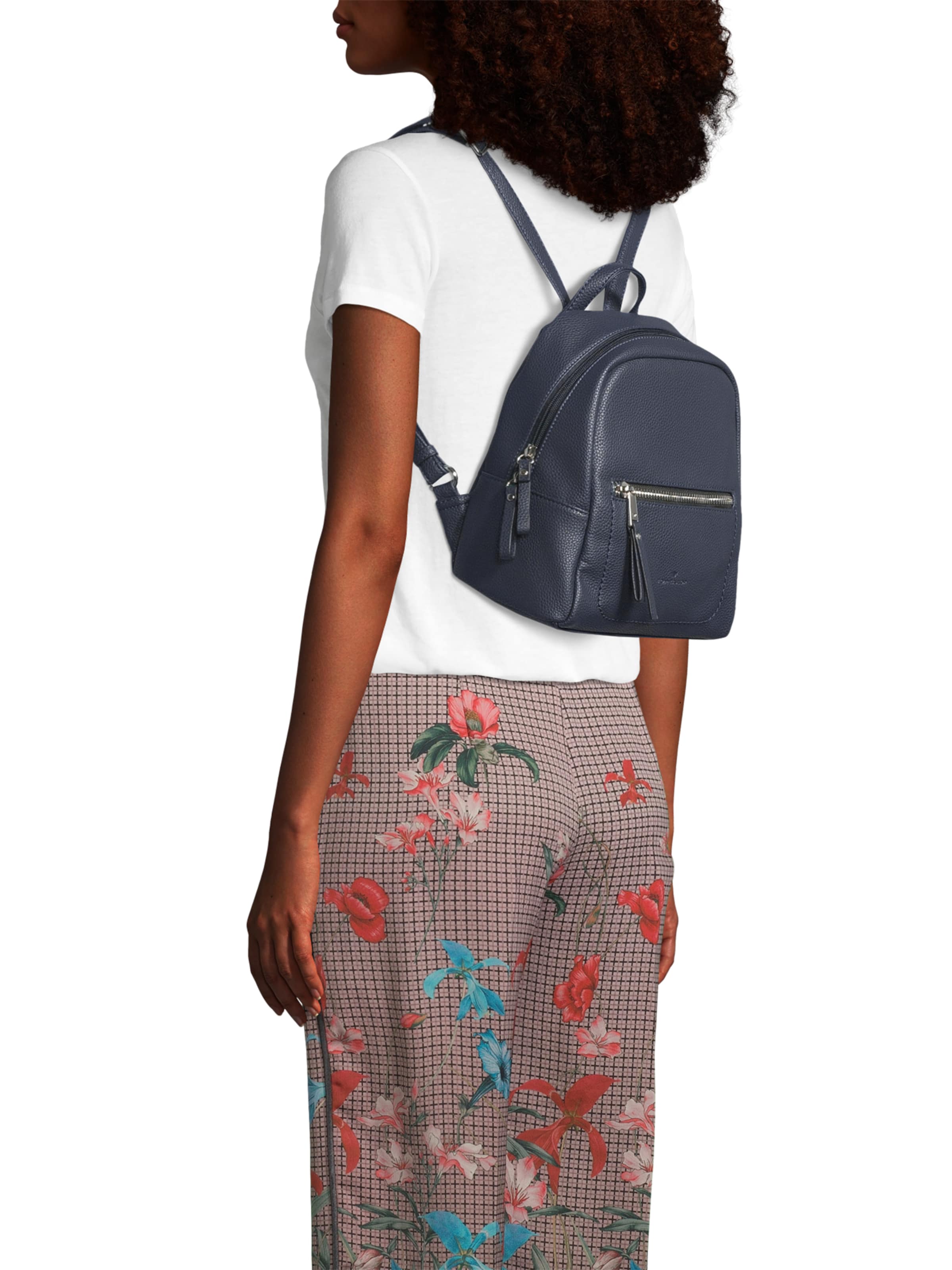 TOM TAILOR Rugzak 'Tinna' in Blauw