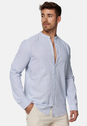 INDICODE JEANS Regular fit Button Up Shirt 'INCari' in Blue: front