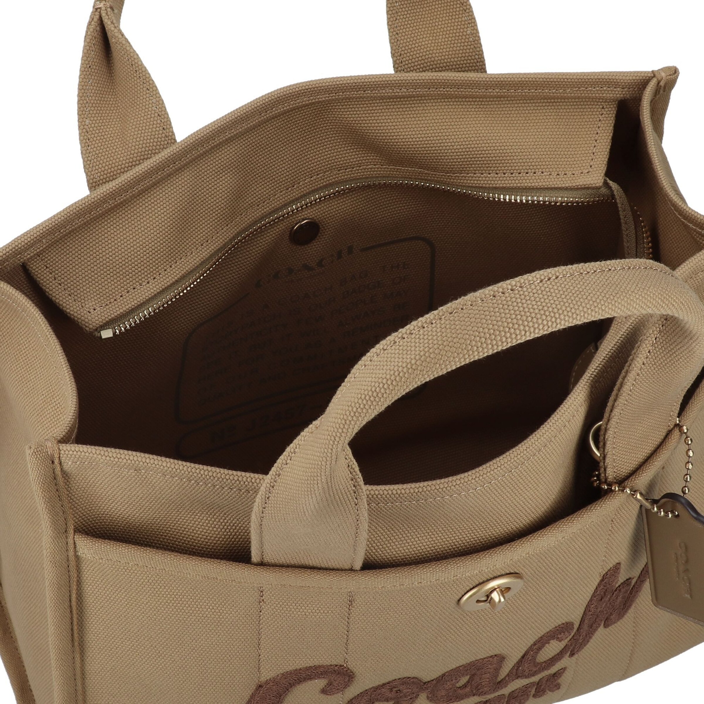 COACH Handtas 'CARGO TOTE BAG' in Bruin