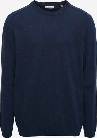 KnowledgeCotton Apparel Sweater 'Field' in Blue: front