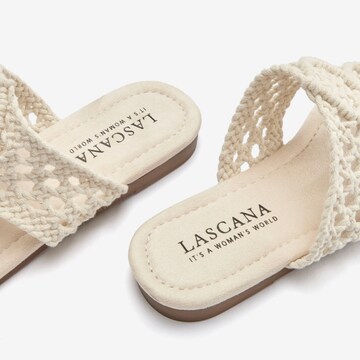 LASCANA T-Bar Sandals in Beige