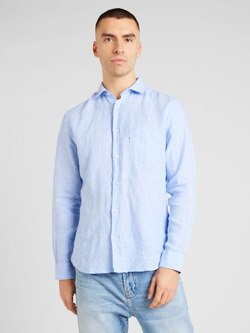 OLYMP - Ajuste regular Camisa de negocios en azul: frente