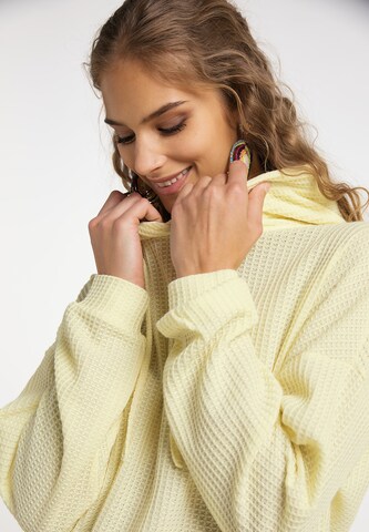 Sweat-shirt IZIA en jaune