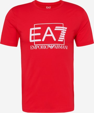 EA7 Emporio Armani T-shirt i röd: framsida