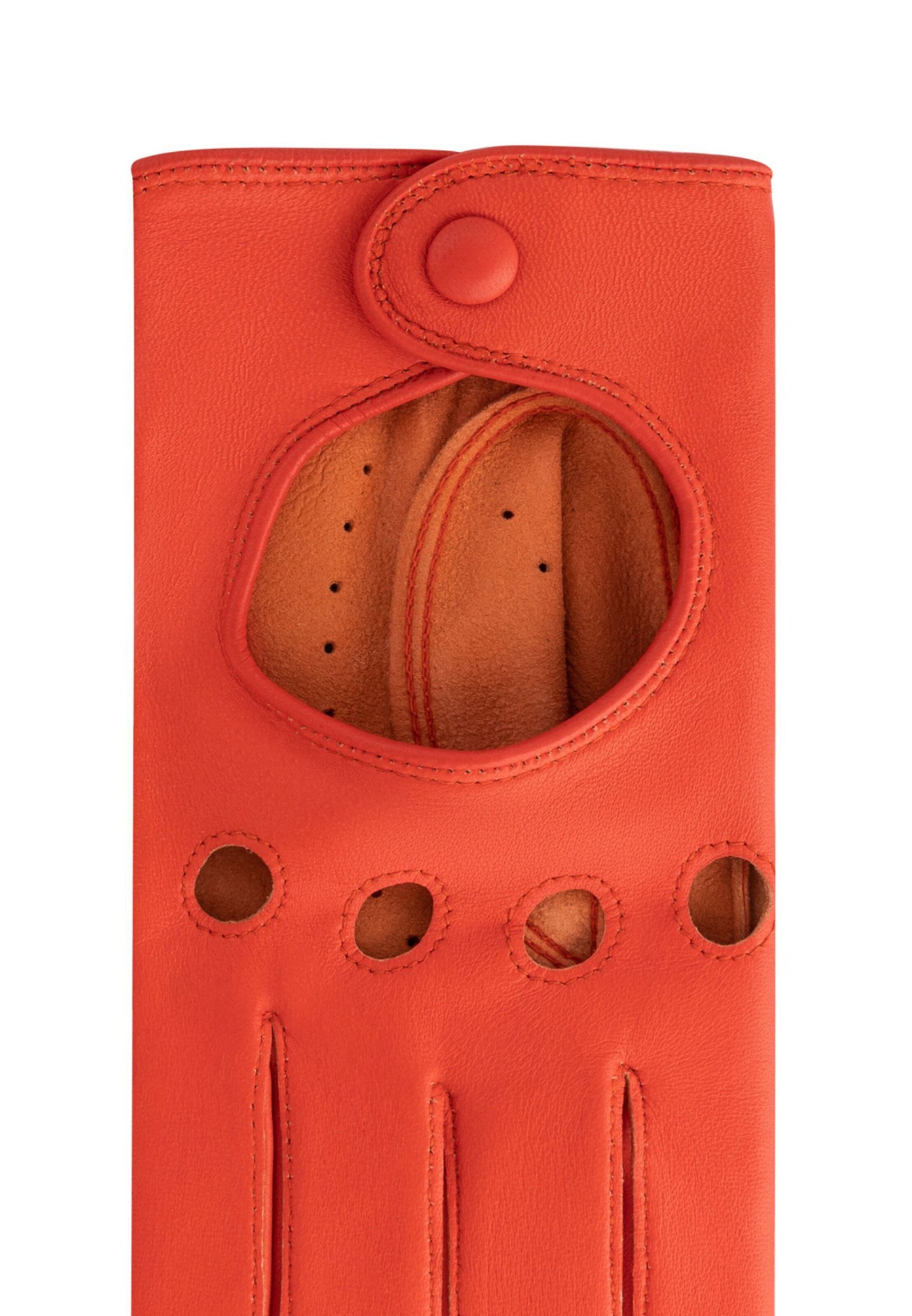 Roeckl Lederhandschuhe 'ROM AUTOFAHRER' in Orange