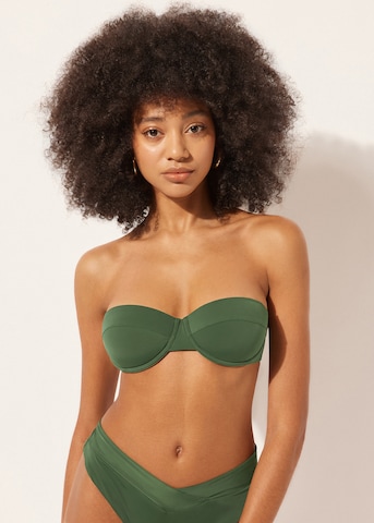 CALZEDONIA Bandeau Bikini Top 'INDONESIA' in Green