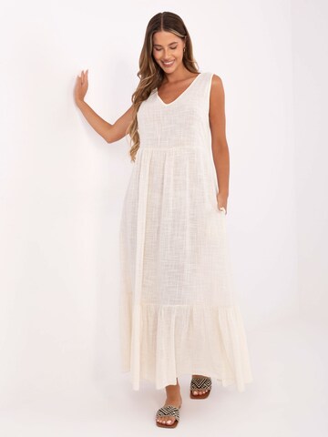 Madnezz House Kleid in Beige: Vorderseite