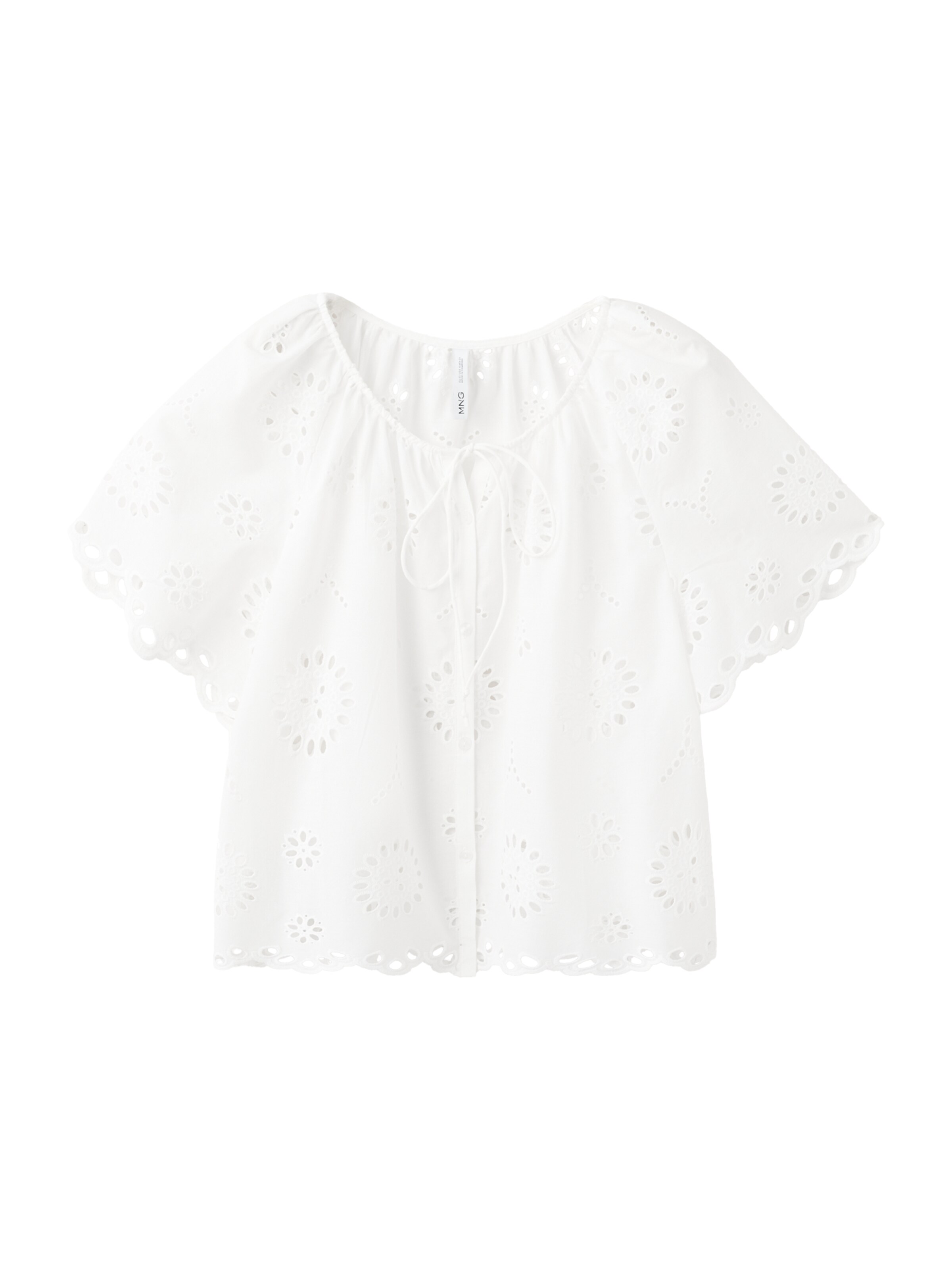 MANGO Blouse in White: front