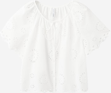 MANGO Bluza 'BROTES' | bela barva: sprednja stran