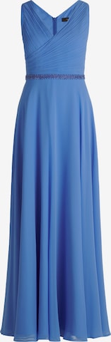 Vera Mont Вечерна рокля в синьо: отпред