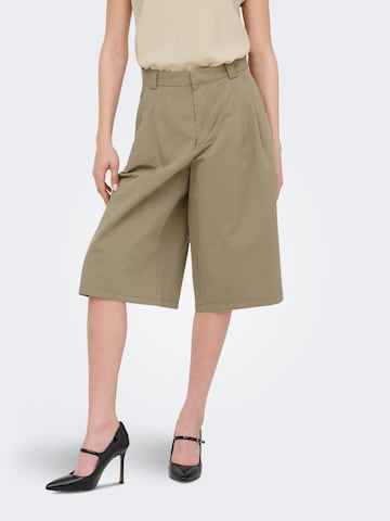 JDY Wide leg Παντελόνι πλισέ 'JDYBIANCA' σε γκρι: μπροστά