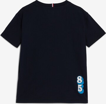 Coupe slim T-Shirt 'Scanton' TOMMY HILFIGER en bleu