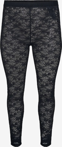 Zizzi Skinny Leggings 'EVILDE' - fekete: elől