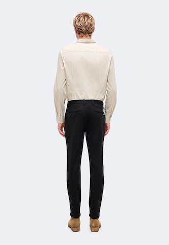 GABBA Slimfit Chino nadrág 'Paul Dotty' - fekete