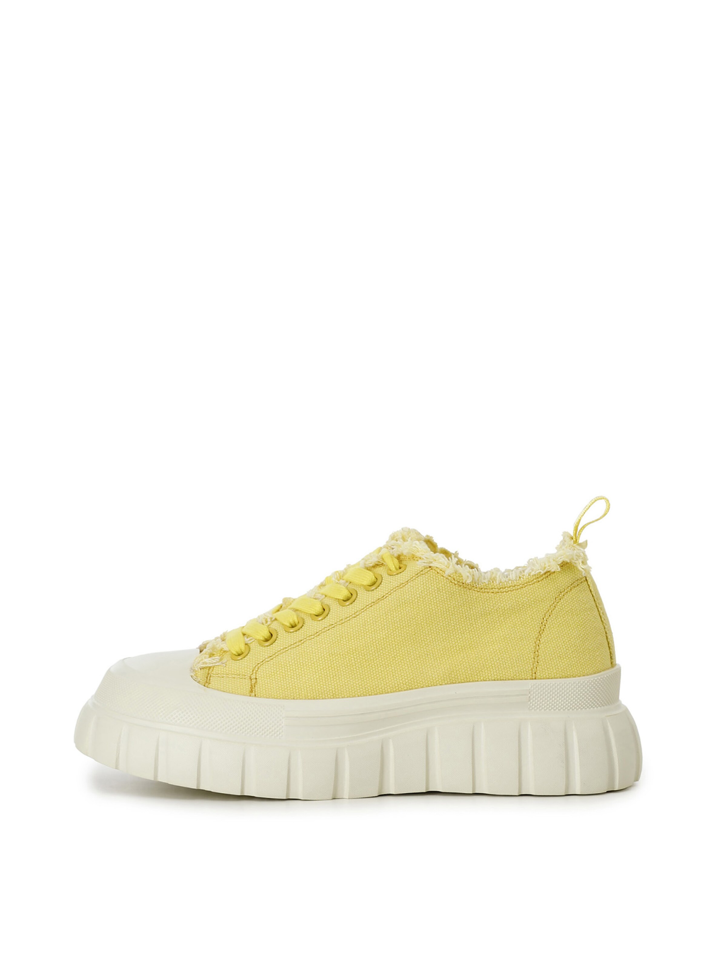 Baskets basses CAFè NOIR en jaune : devant