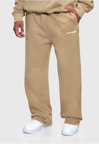 Loosefit Pantalon Dropsize en beige : devant
