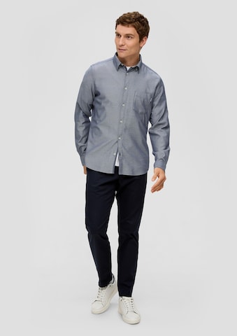 s.Oliver Regular fit Button Up Shirt in Blue