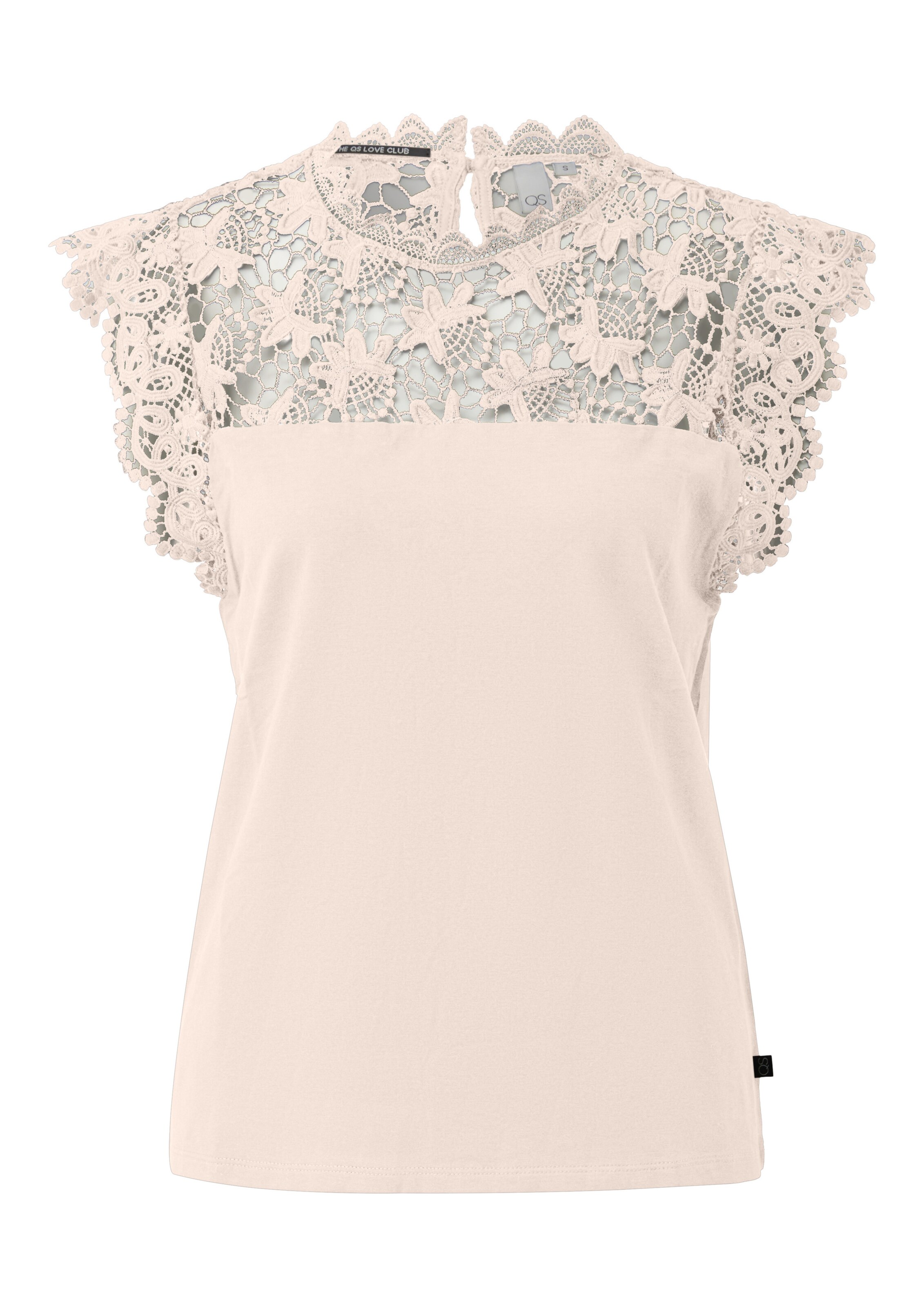 Camicia da donna di QS in beige: frontale