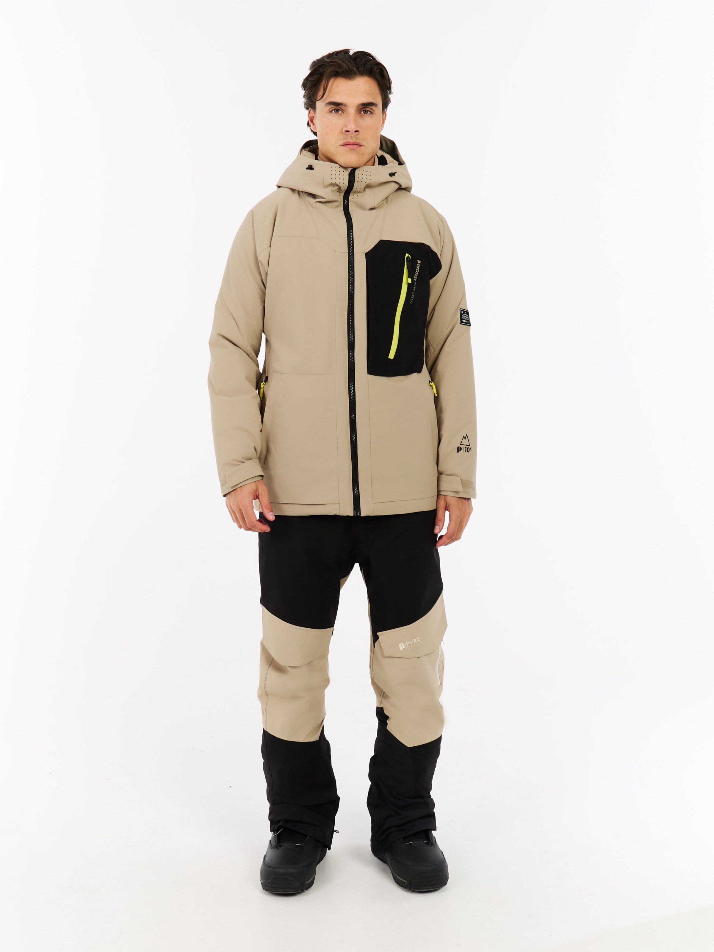 PROTEST Athletic Jacket 'PRTWest' in Brown