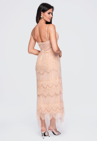 Ombre Avondjurk 'LA-OM-DLR425' in Beige