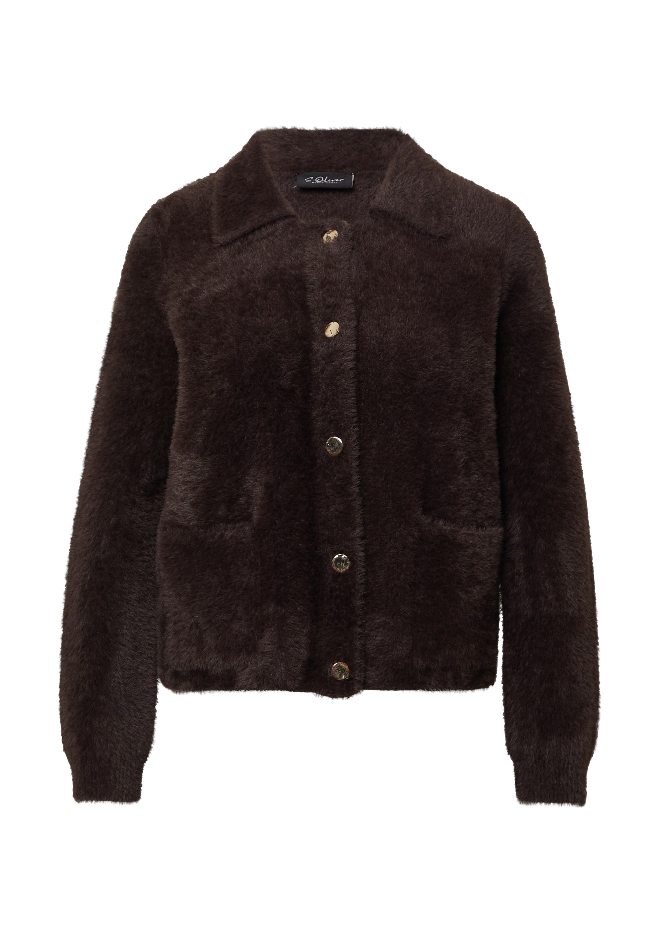 s.Oliver Gebreid vest in Bruin: voorkant