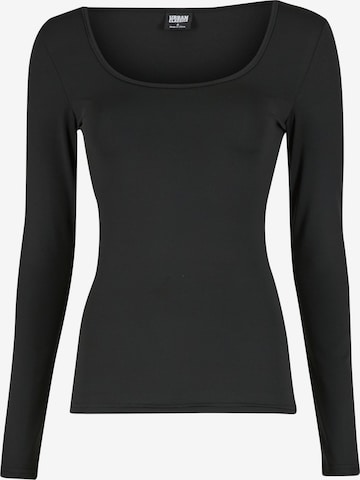 Urban Classics Shirt in Zwart: voorkant