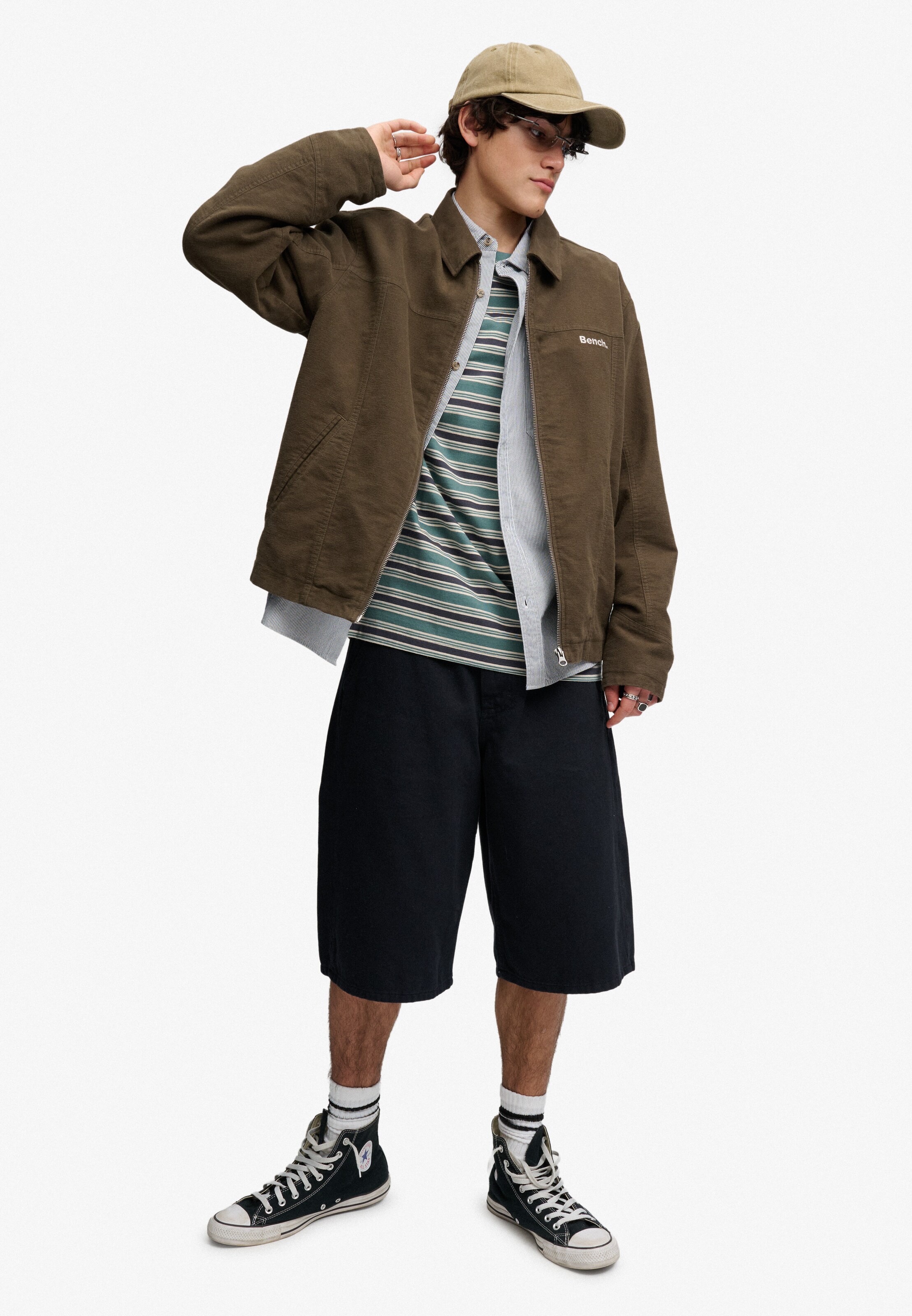 Veste mi-saison 'Bench x Superdry & Co Moleskin' BENCH en marron