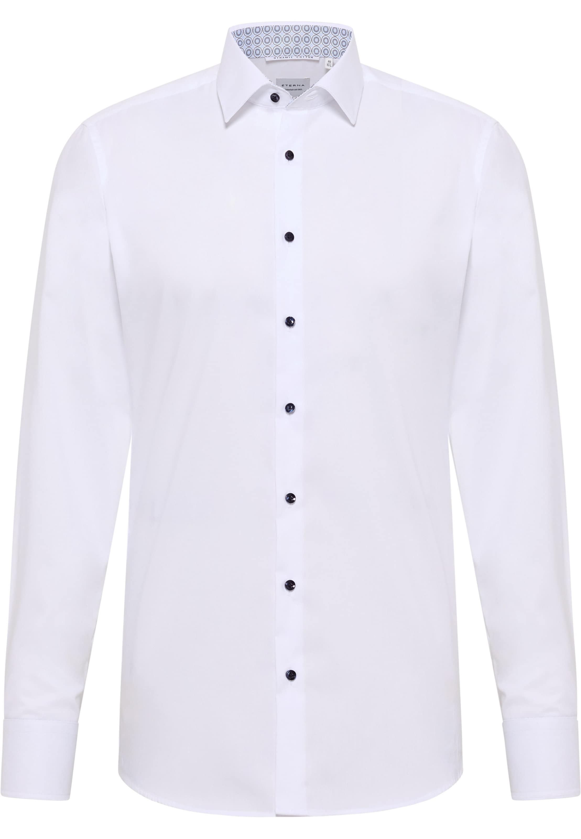 ETERNA Slim fit Zakelijk overhemd in Wit: voorkant