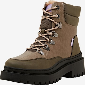 ESPRIT Lace-Up Ankle Boots in Brown: front