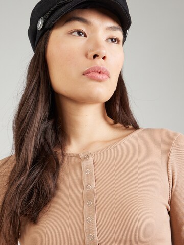 T-shirt Miss Selfridge en marron
