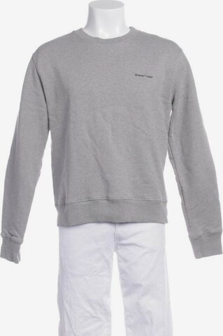 Off-White Sweatshirt & Zip-Up Hoodie in M in Grey: front