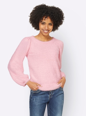 Pullover di heine in rosa: frontale