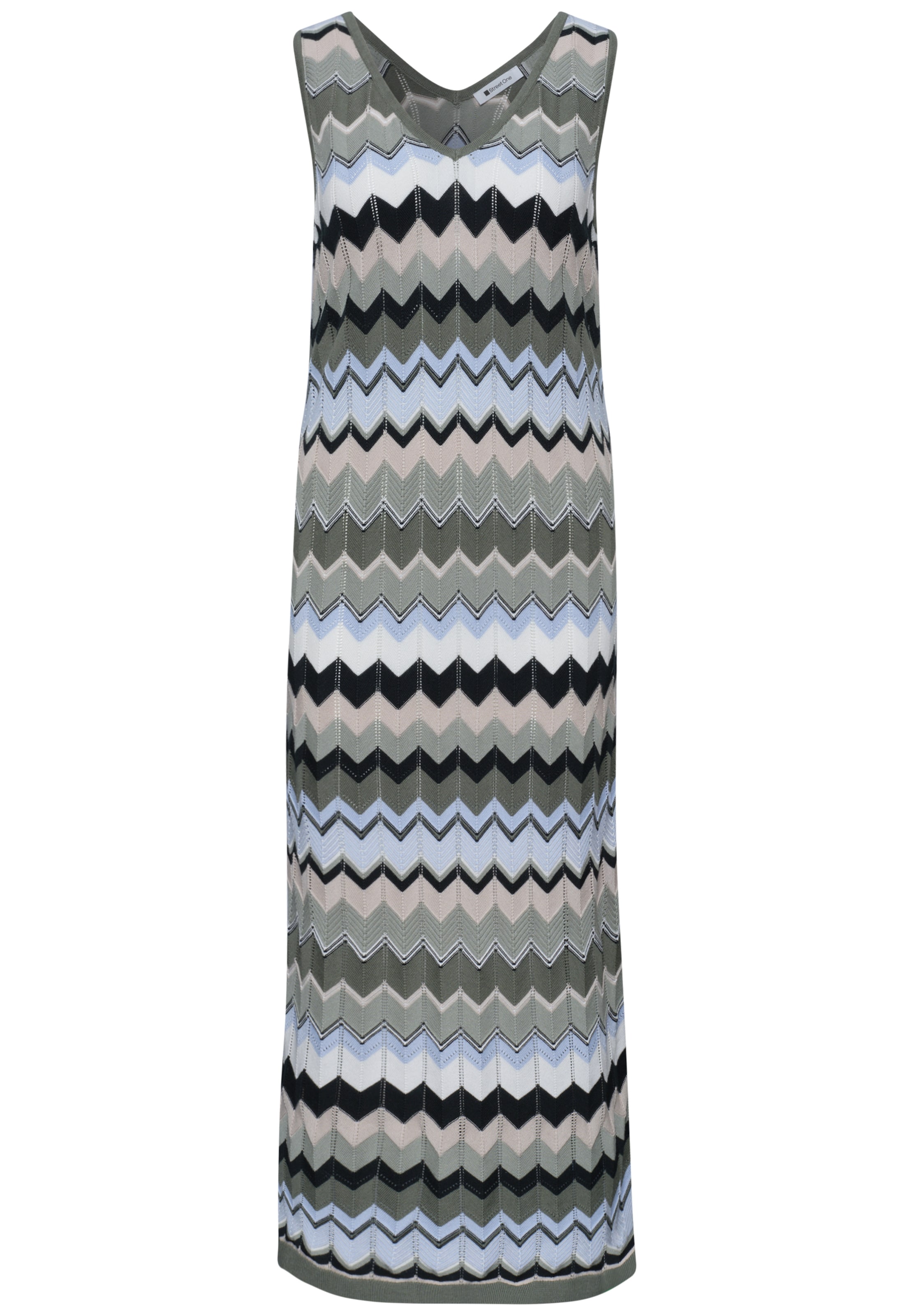 STREET ONE - Vestido de punto en azul: frente