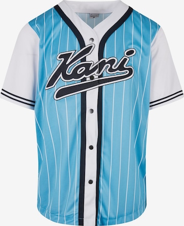 Karl Kani - Camisa 'Varsity' em azul: frente
