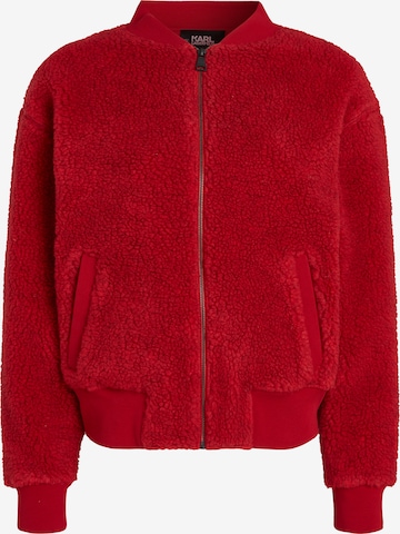 Sweat-shirt Karl Lagerfeld en rouge : devant