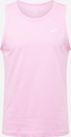 Nike Sportswear Средняя посадка Футболка в Ярко-розовый: спереди