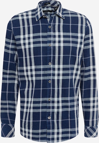 Mavi Regular fit Button Up Shirt in Blue: front